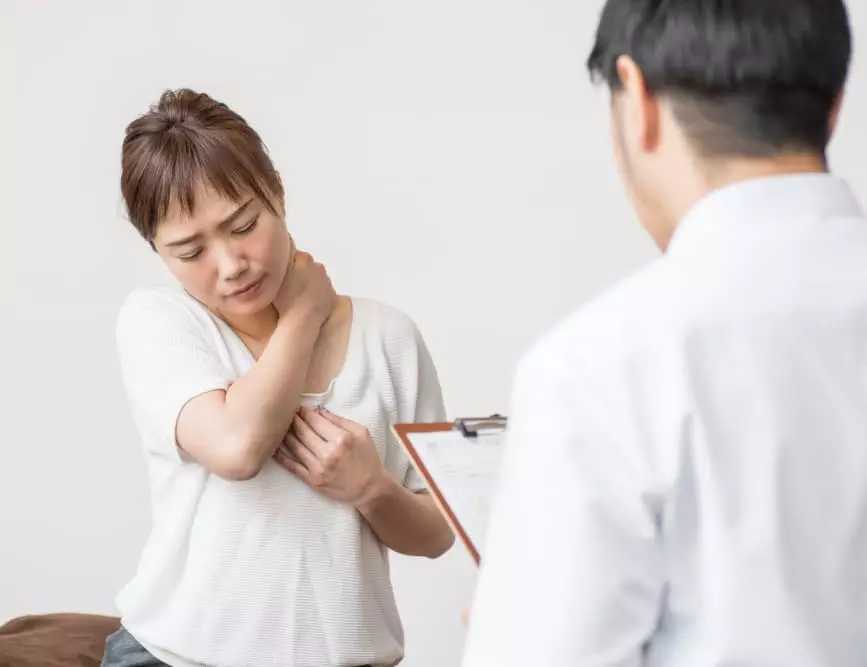 肩から腕にしびれ